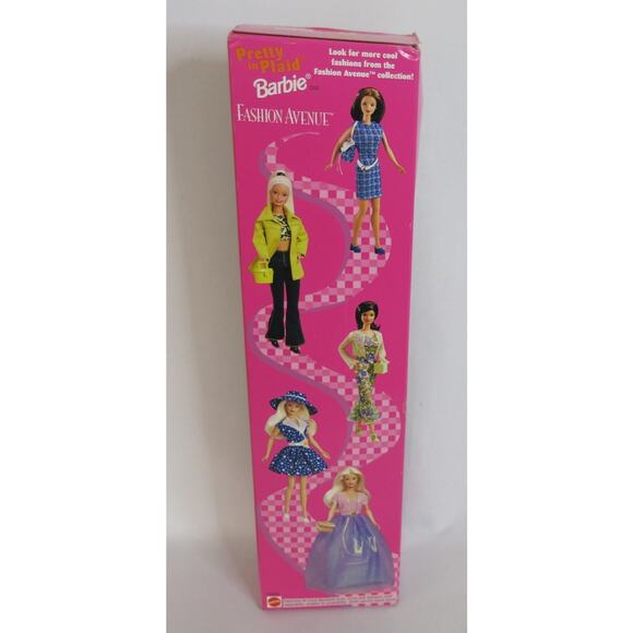 VINTAGE 1998  BARBIE Pretty in Plaid #20668 Brunette In Box Mattel Fashion Ave - Picture 7 of 10